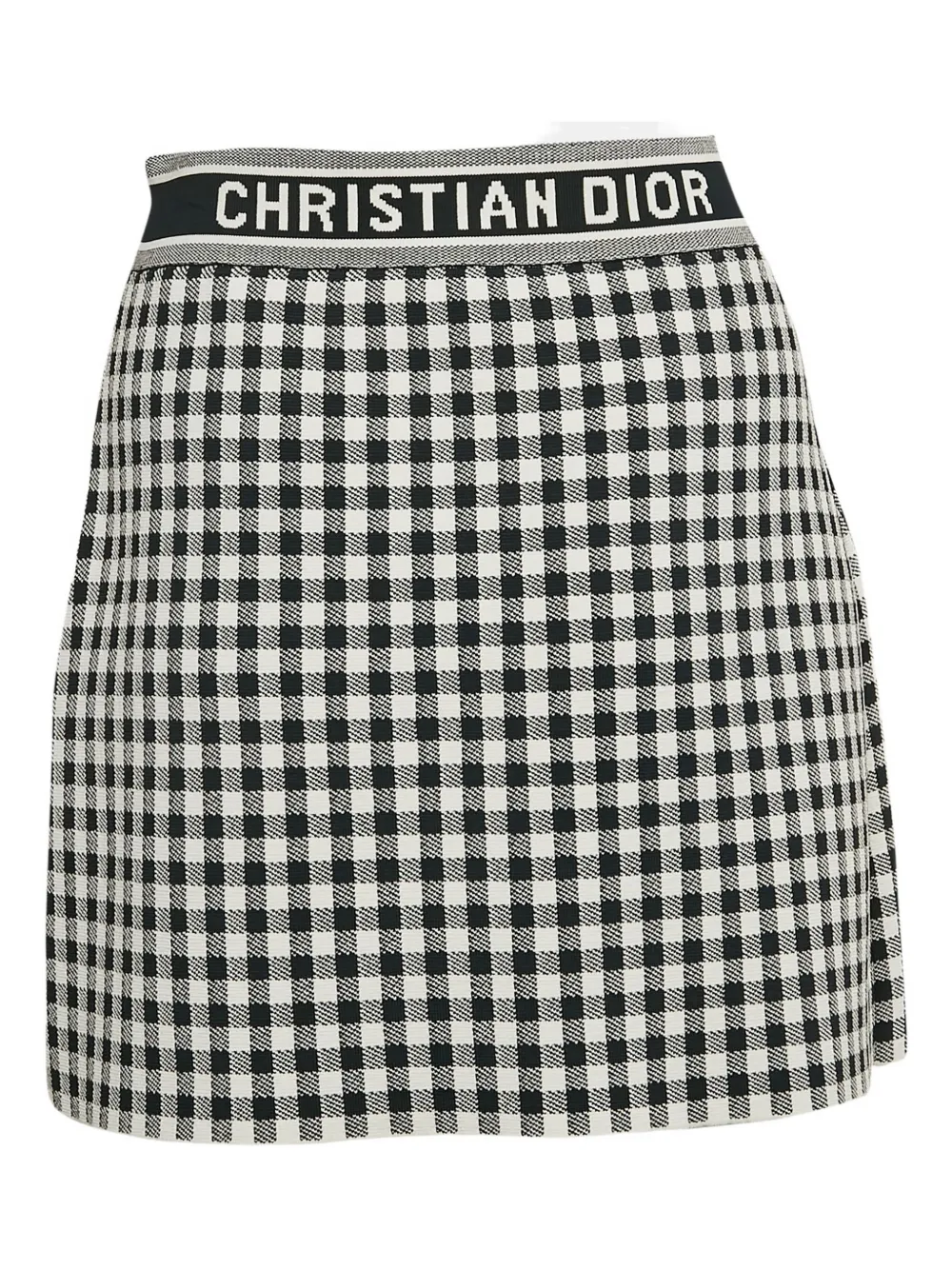 Christian Dior Pre-Owned checked skirt | Image 2