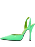 The Attico slingback patent-leather pumps - Green