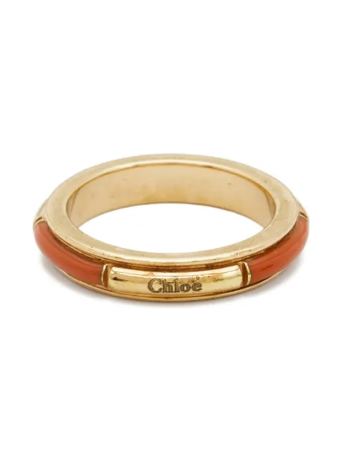 Chloé Pre-Owned anillo esmaltado