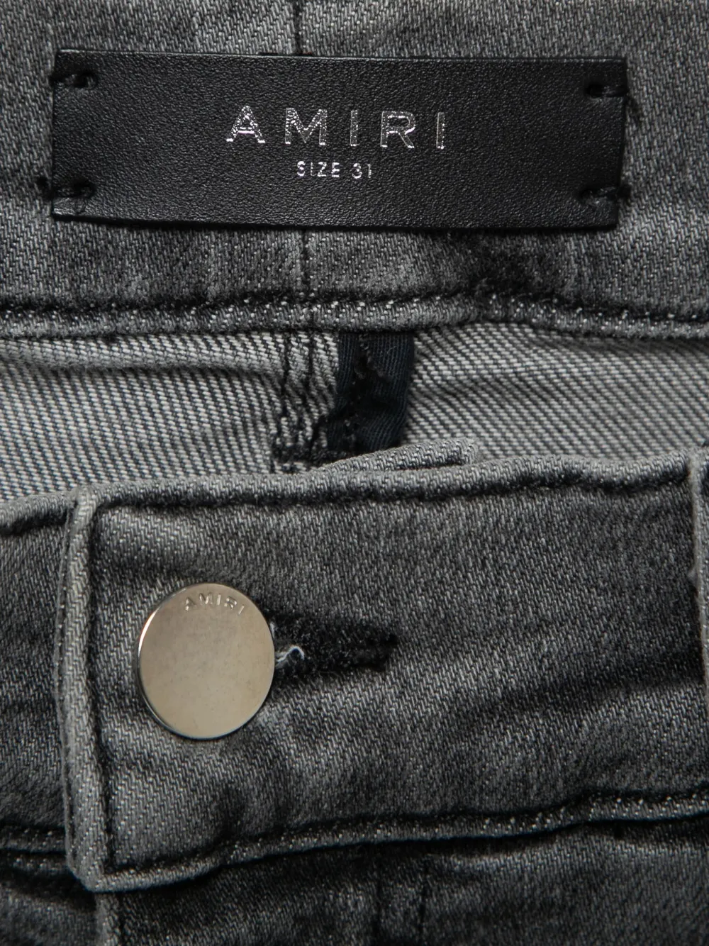 AMIRI Gerafelde jeans Grijs