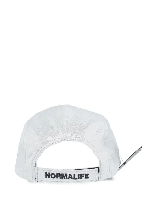 Norma Kamali lamé-effect Cap | Grey | FARFETCH display picture 1