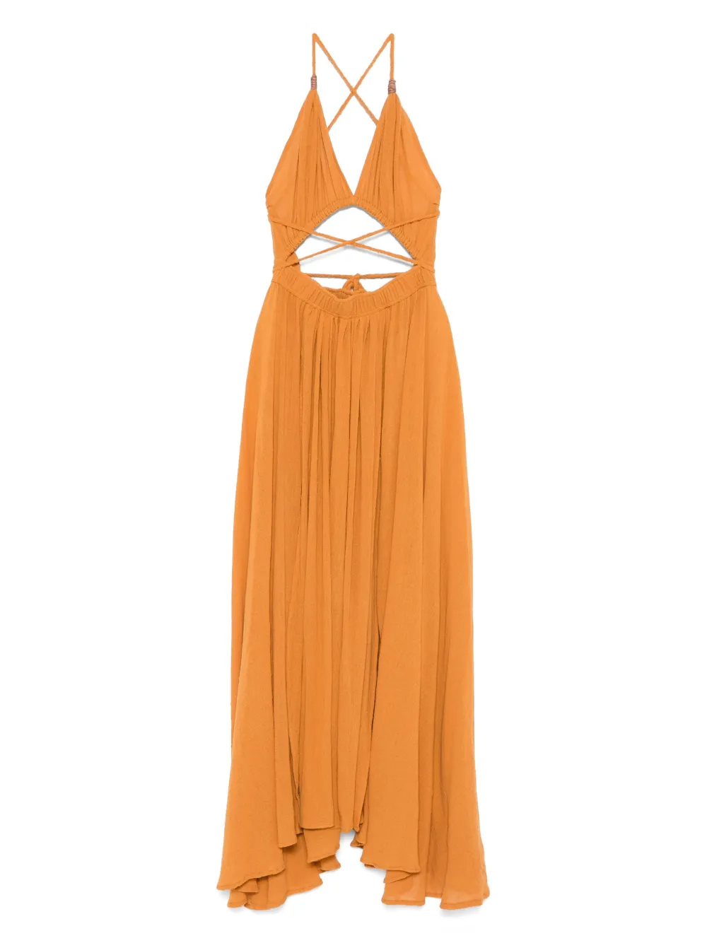 Caravana Cotton Pleated Maxi Dress