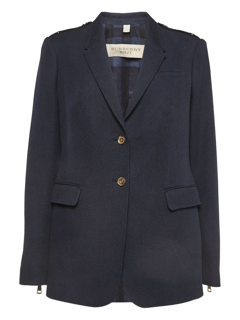 epaulettes cotton blazer
