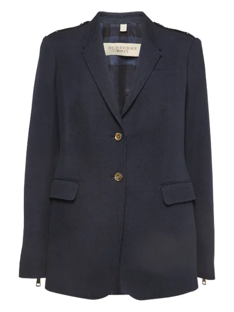 Burberry Pre-Owned epaulettes cotton blazer