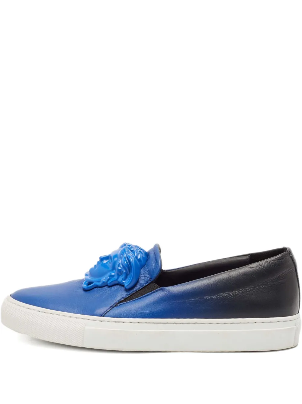 Versace Pre-Owned Medusa Head leather slip-on sneakers - ブラック Versace Pre-Owned Medusa Head leather slip-on sneakers - ブラック