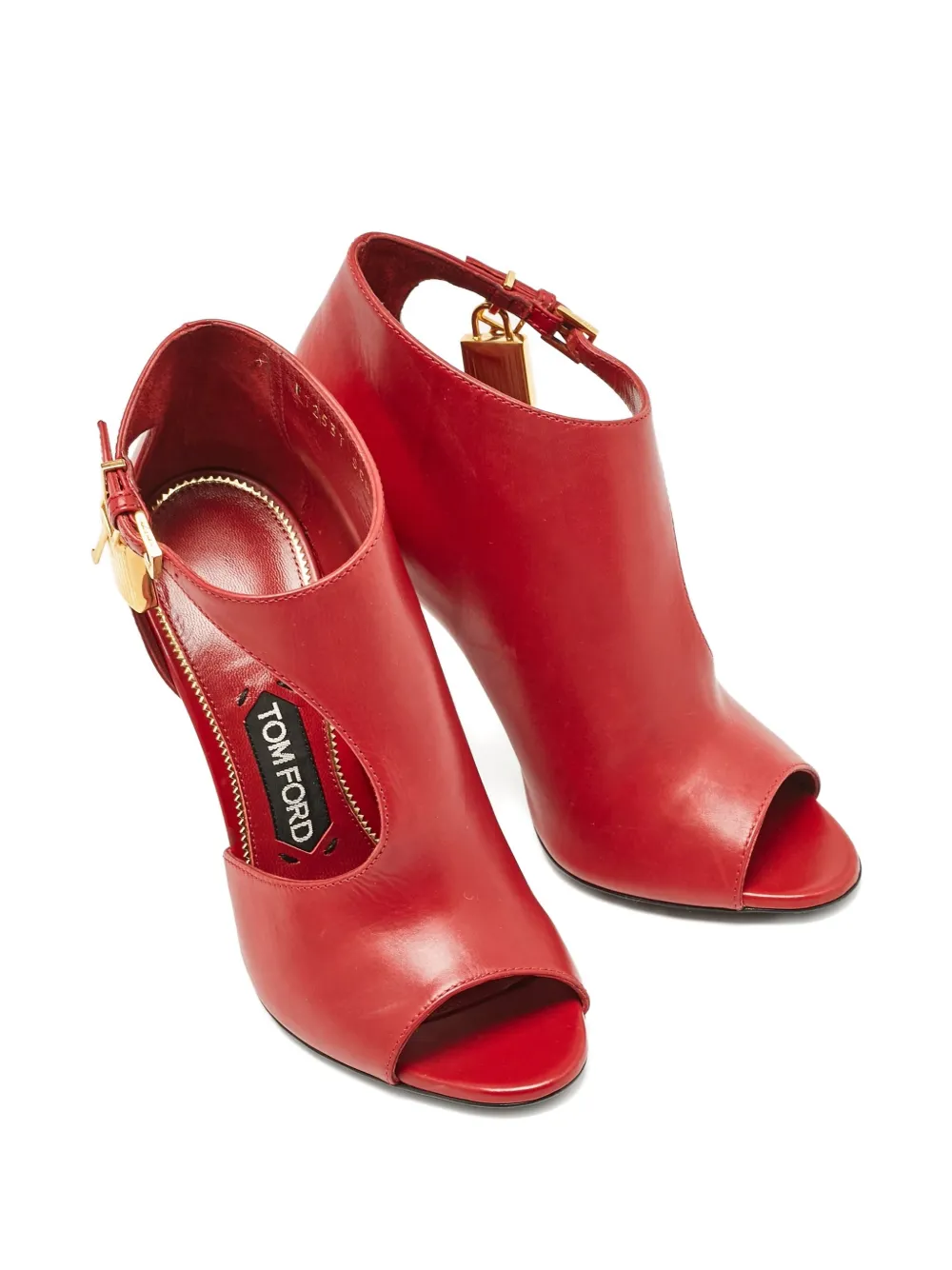 Tom Ford Vintage pre-owned 110mm padlock-detail boots | Image 2