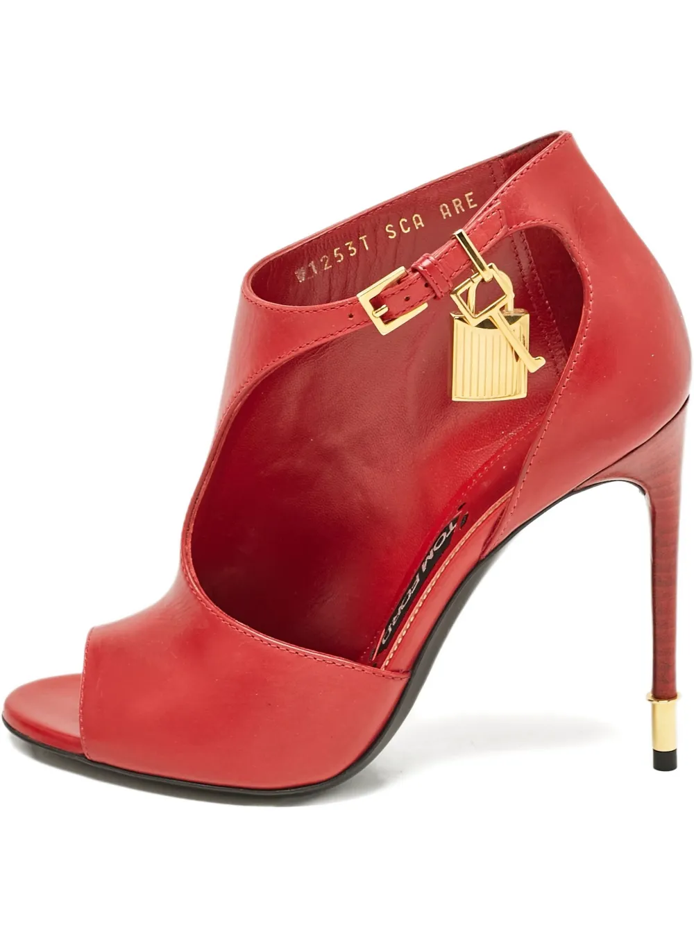 Pre-owned Tom Ford  110mm Padlock-detail Boots