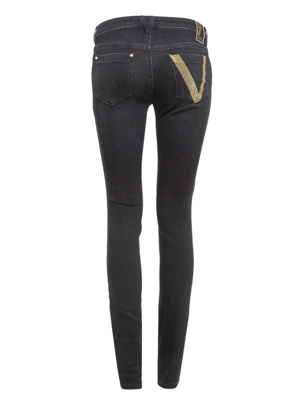 Versace Pre-Owned rhinestone jeans | Image 2