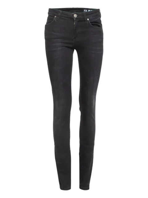 Versace Pre-Owned jean skinny à détails de strass