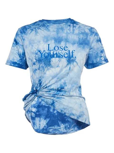 Paco Rabanne Pre-Owned playera asimétrica con estampado tie-dye 2021