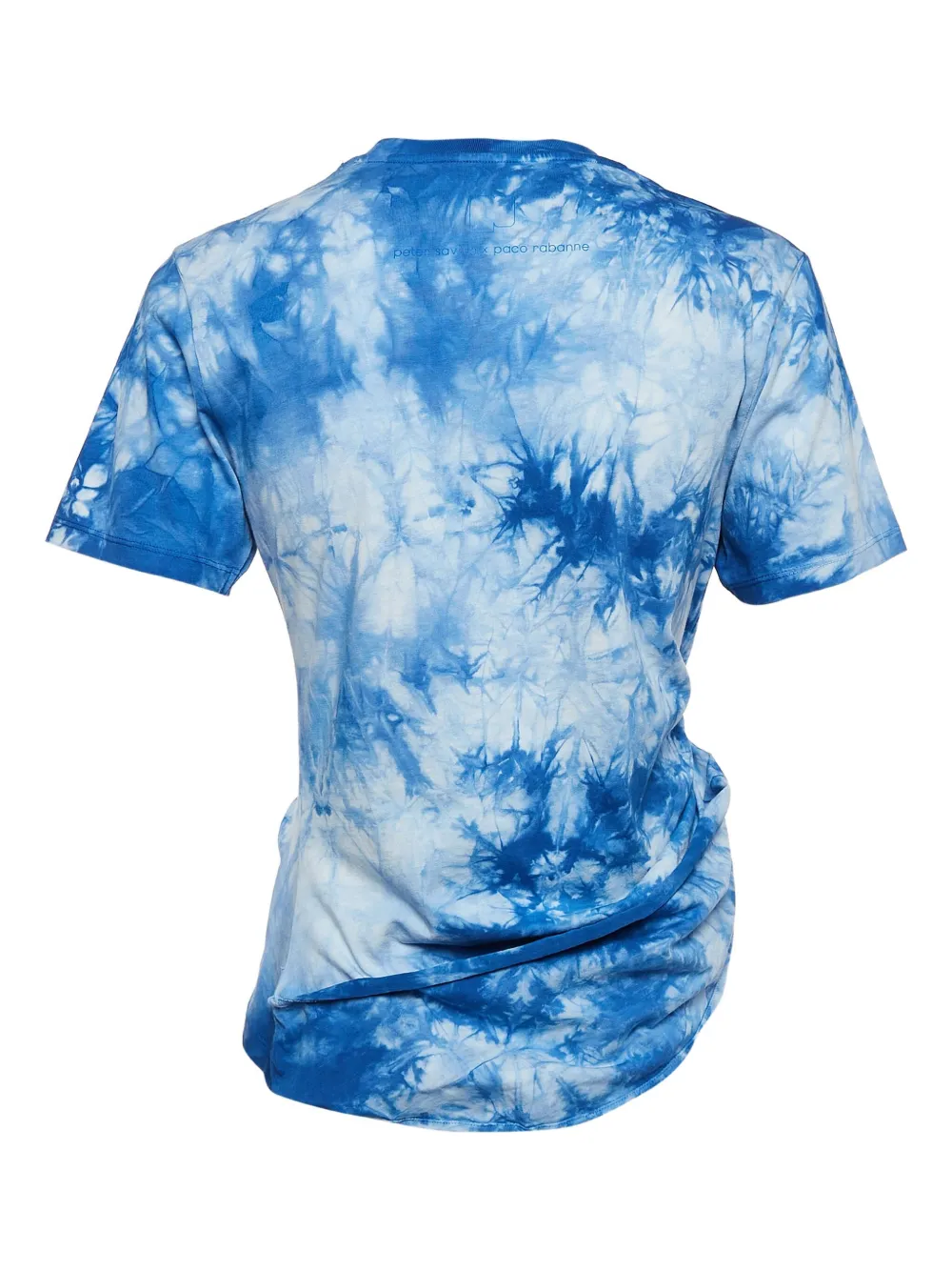 Paco Rabanne Pre-Owned 2021 tie-dye asymmetric T-shirt | Image 2