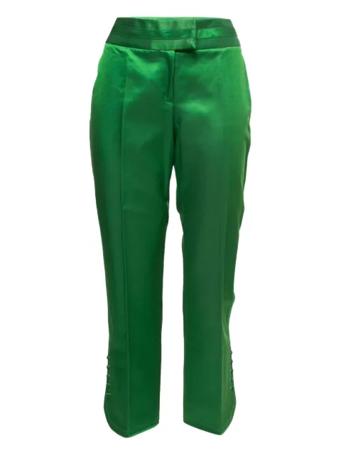 Christian Dior Pre-Owned satin button-fastening trousers