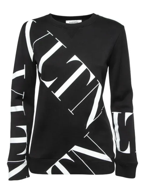 Valentino Garavani Pre-Owned diagonal logo sweatshirt