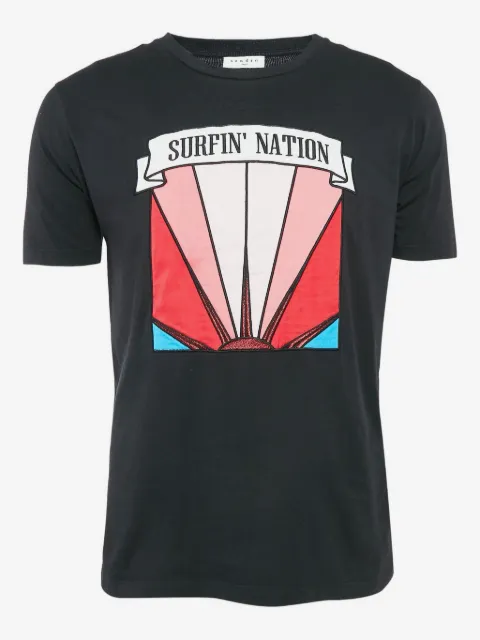 SANDRO T-Shirt mit grafischem Print