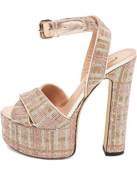 Marco De Vincenzo 120mm rhinestone-embellished sandals