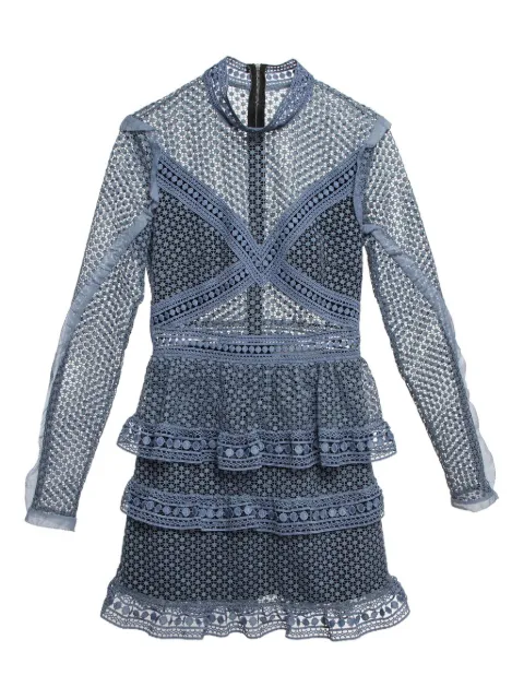 Self-Portrait lace-detail dress