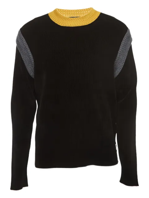 Fendi Pre-Owned pull à empiècements contrastants