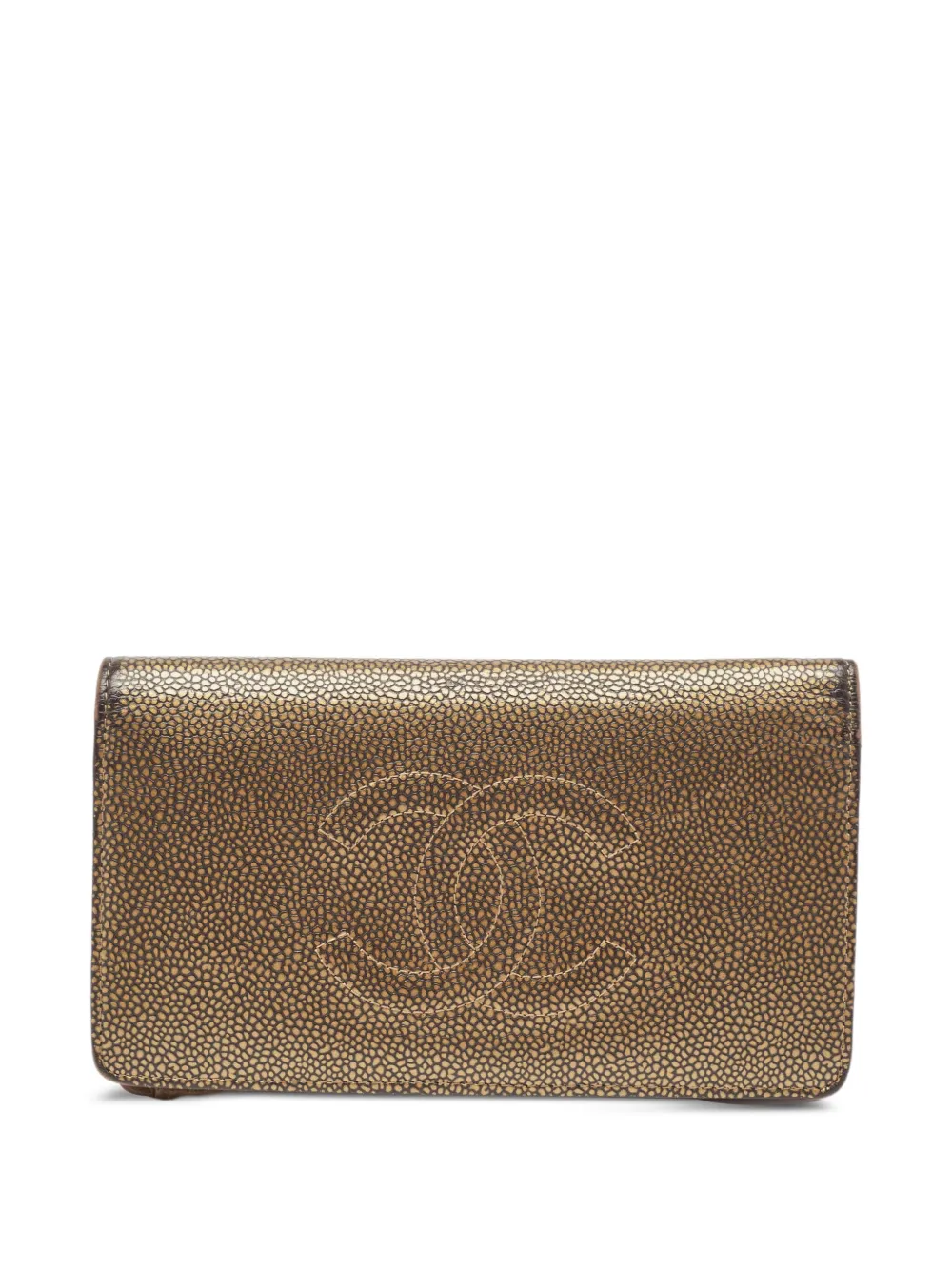 CHANEL Pre-Owned CC-logo leather wallet | Brown | Image 1