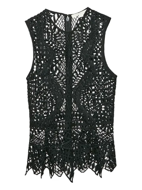 Simkhai lace peplum top