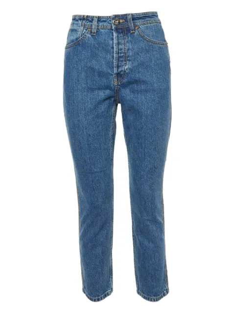 Lanvin Pre-Owned logo-patch jeans
