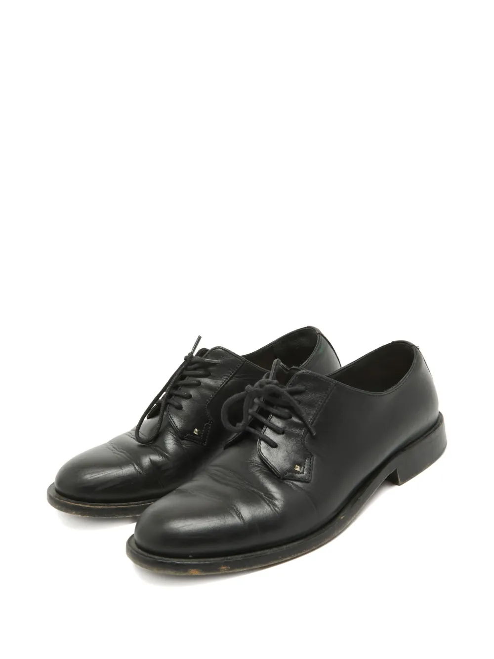Valentino Garavani Pre-Owned Leren derby schoenen - Zwart