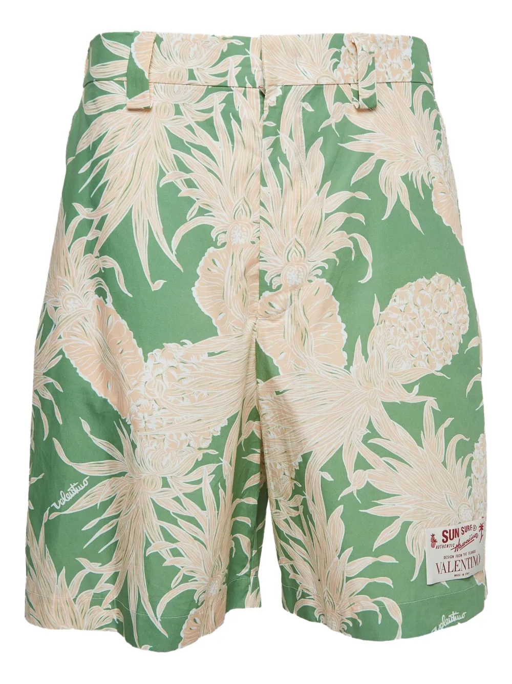 Valentino Garavani Pre-Owned pineapple-print shorts | Neutrals | Image 1