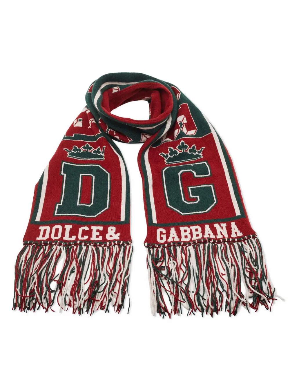 Dolce & Gabbana Pre-Owned logo fringed scarf | Image 2