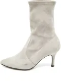 Stuart Weitzman 2023 80mm suede pointed-toe boots - Grey
