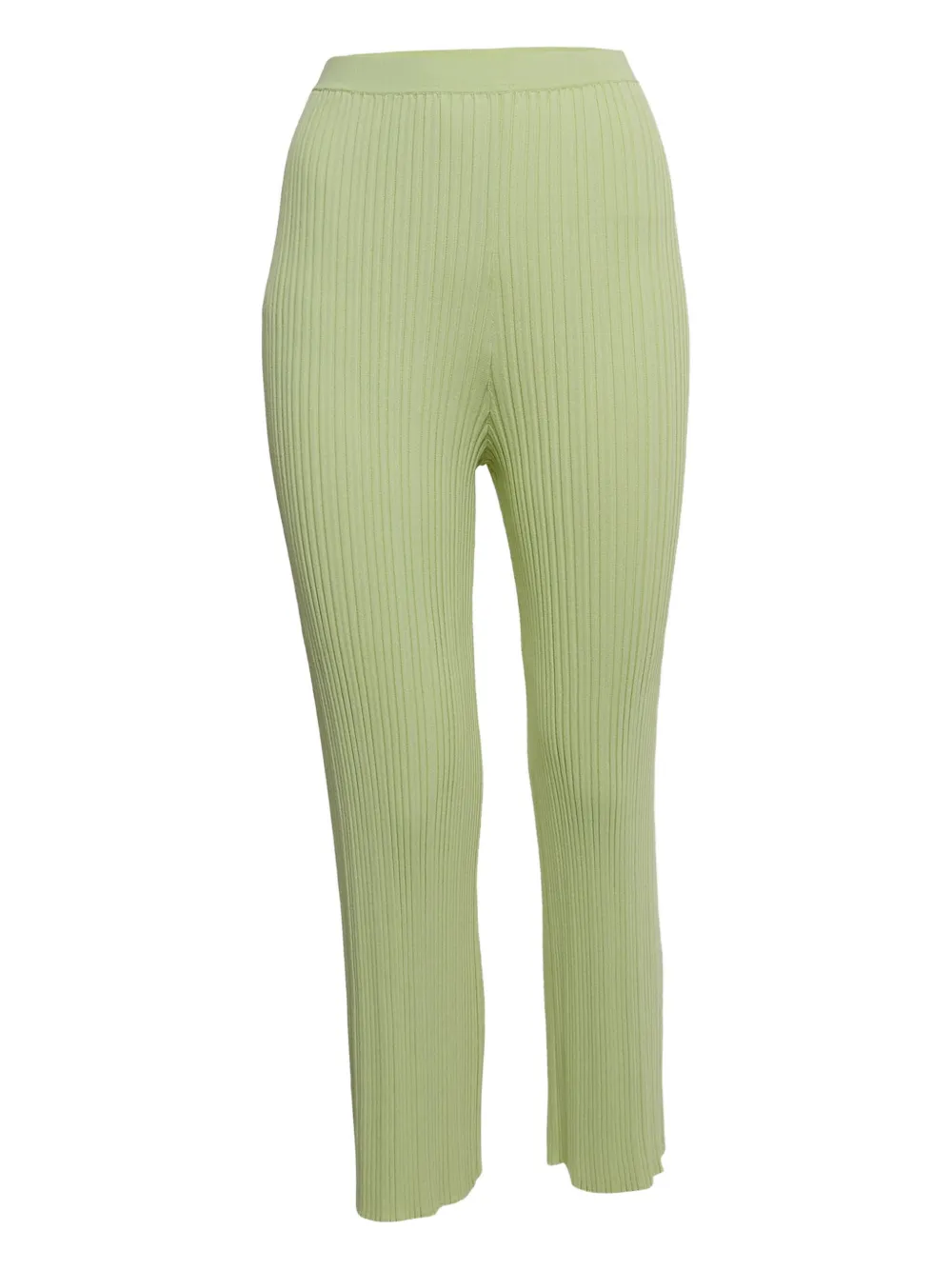 Dion Lee pre-owned ribbed knit trousers | Green | Image 1