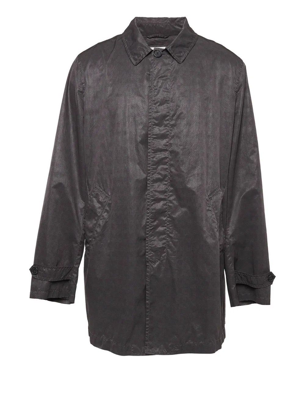 Armani Vintage Soprabito a quadri - Grigio