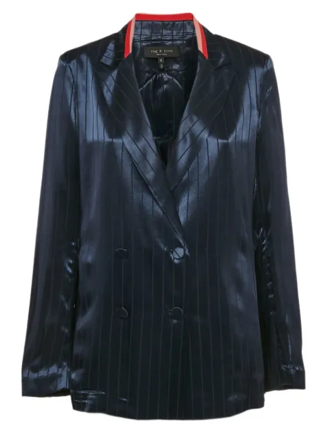 rag & bone striped satin blazer