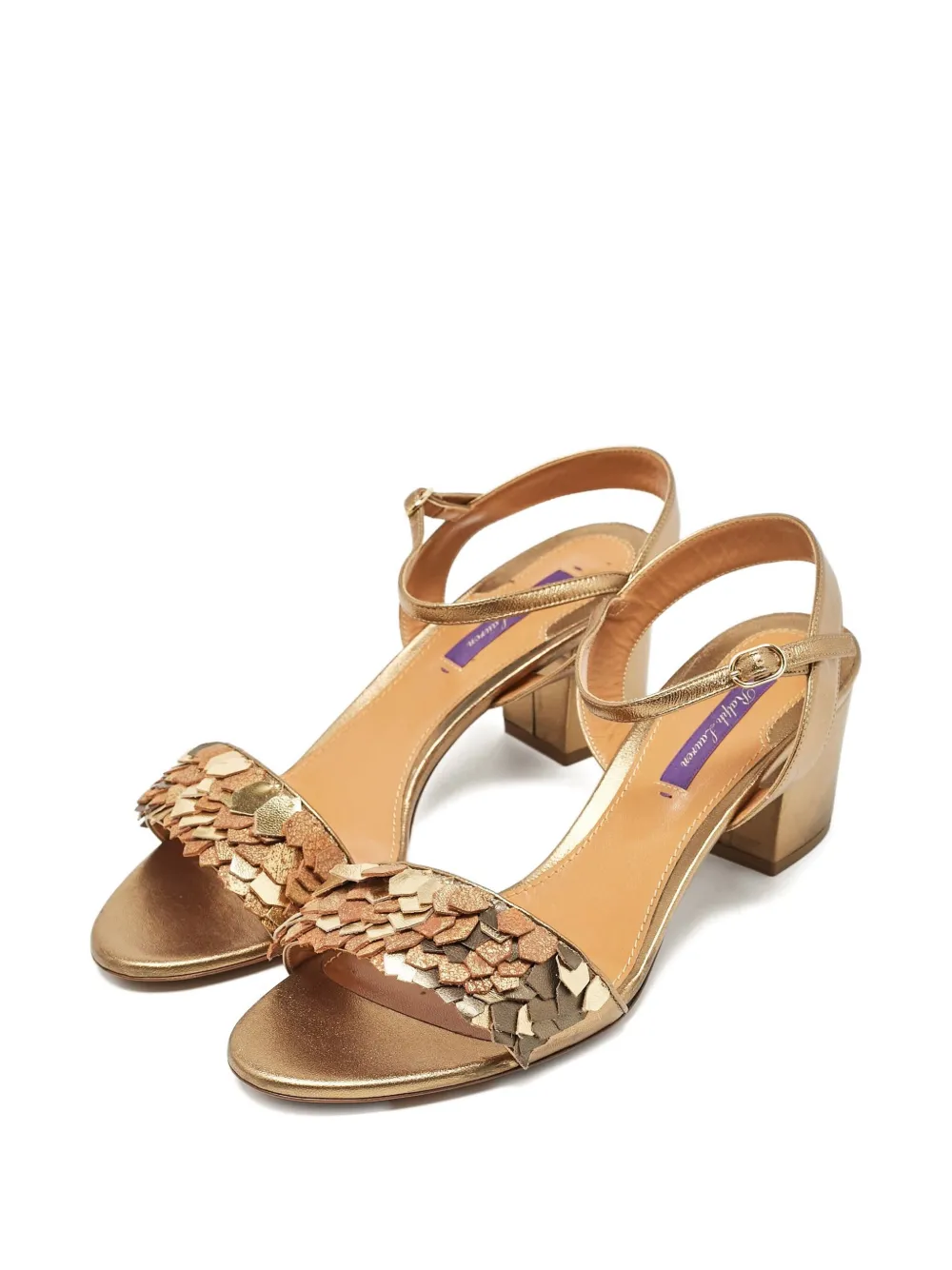 Polo Ralph Lauren Vintage Leren sandalen - Goud