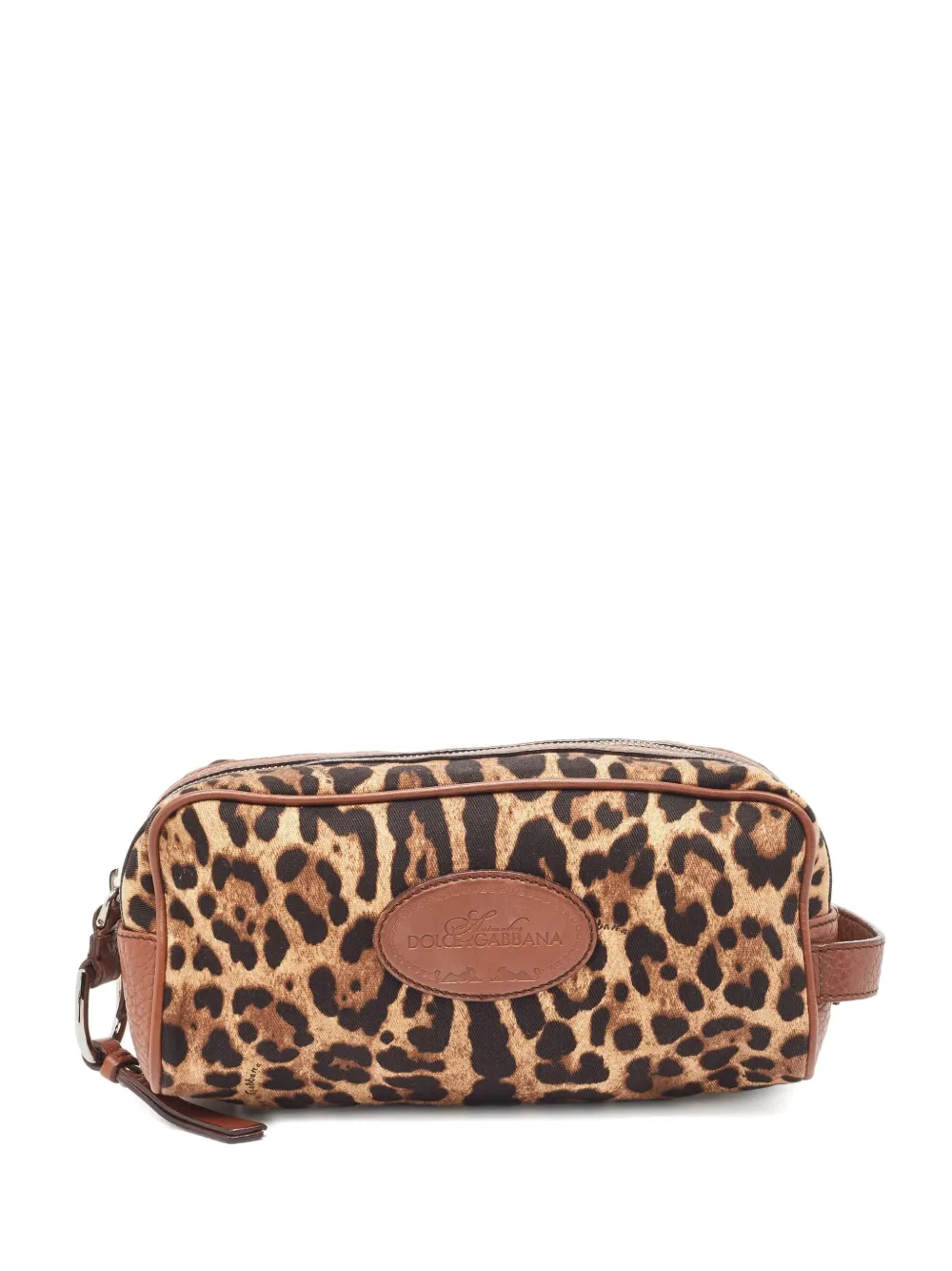 Dolce & Gabbana Pre-Owned leopard-print clutch bag | Brown | Image 1