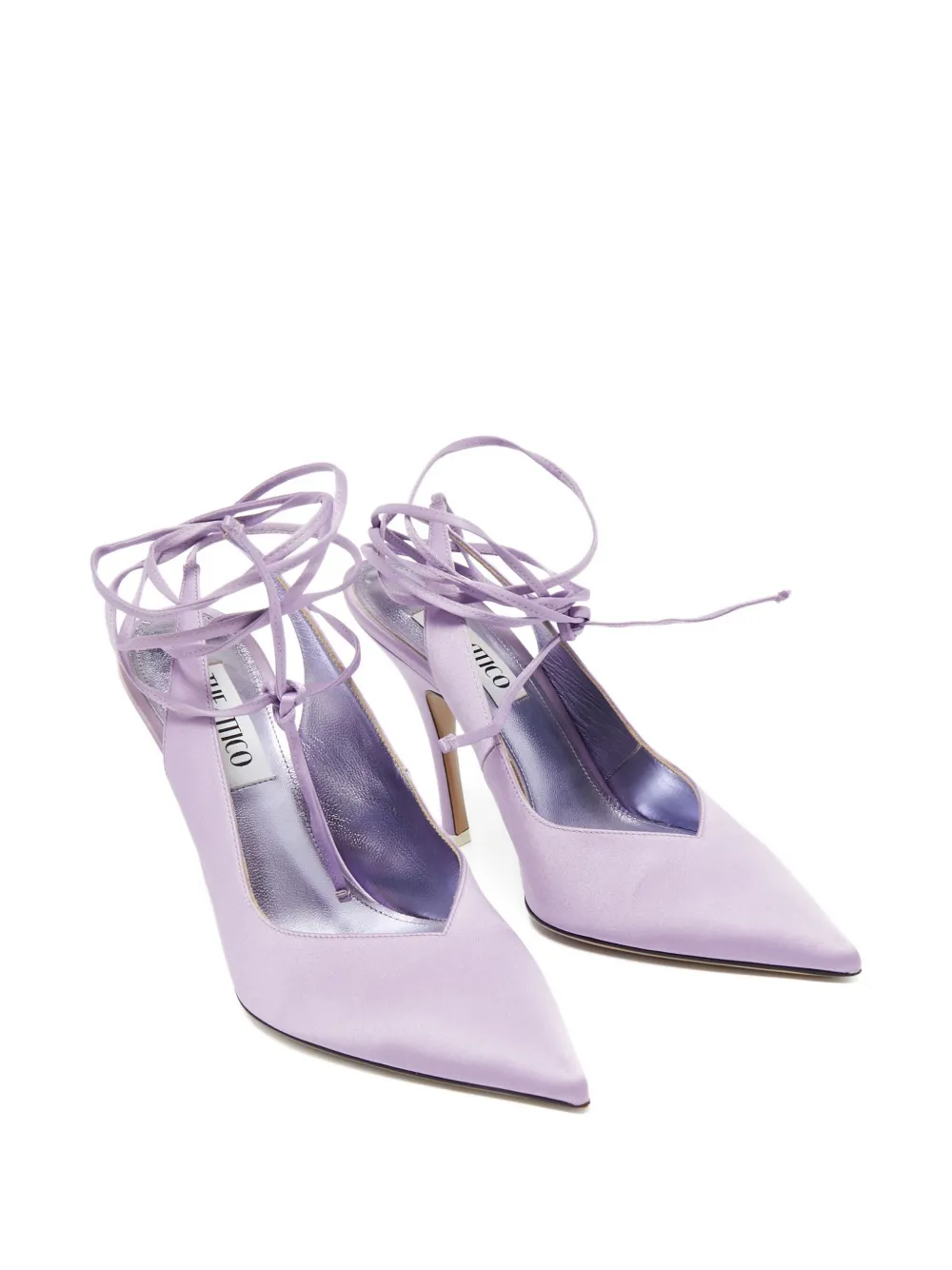 The Attico Pumps met veters - Paars