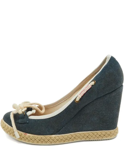 See By Chloé Vintage rope-detail wedge pumps