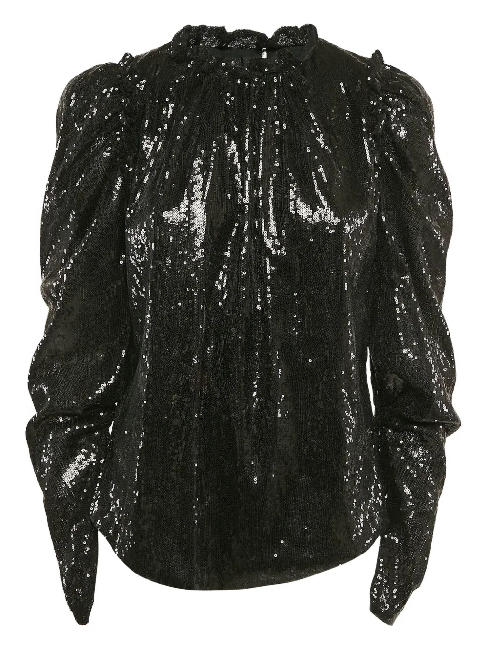 Ingie Paris Blusa con paillettes - Nero