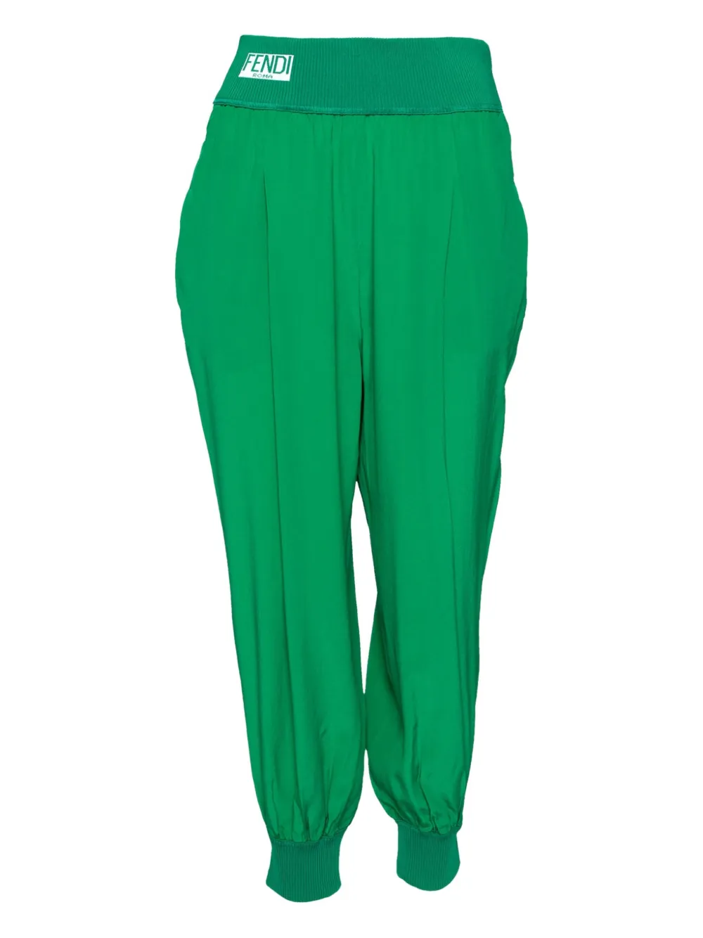 ribbed-trim trousers