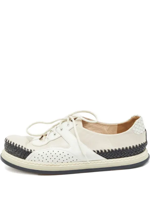 Bottega Veneta Pre-Owned leather woven sneakers
