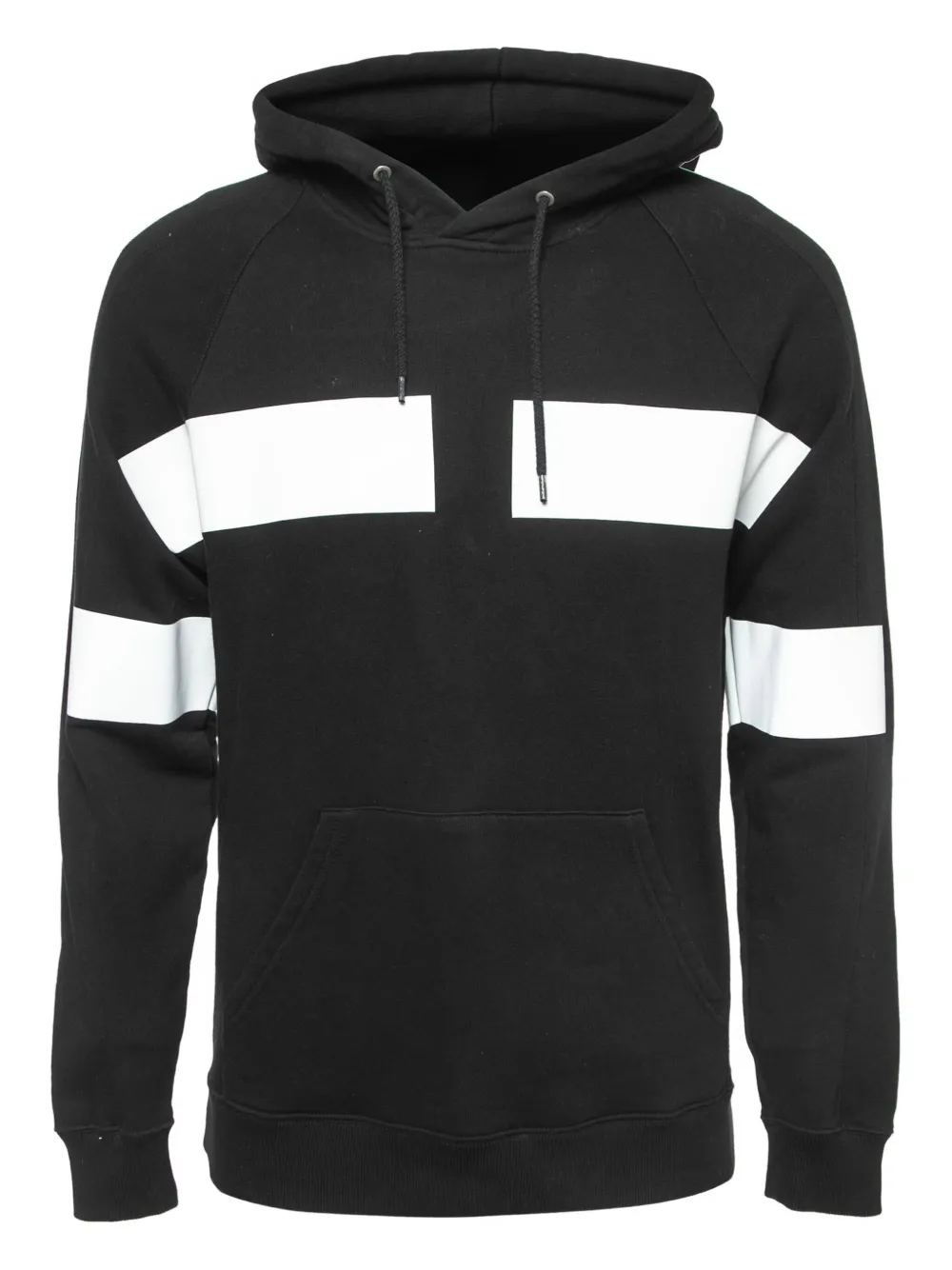 Pre-owned Givenchy Panelled Hoodie Sweatshirt In Black