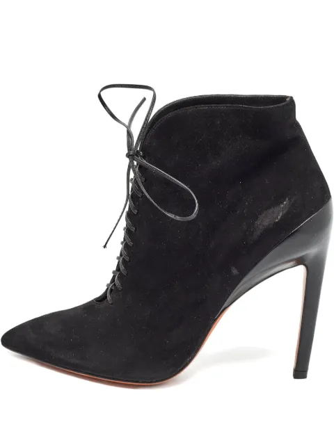 Santoni 135mm lace-up suede boots