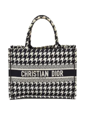 Christian Dior Pre-Owned Book ハウンドトゥース ハンドバッグ