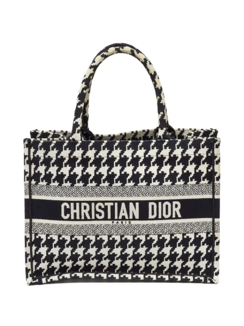 Christian Dior Pre-Owned Book houndstooth tote bag