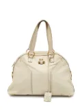 Saint Laurent Pre-Owned leather tote bag - White