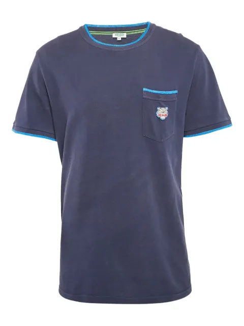 Kenzo Pre-Owned tiger-patch cotton T-shirt 