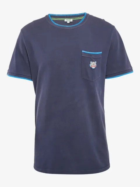 Kenzo Pre-Owned T-shirt i bomuld med tigermærke