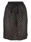 See by Chloé geometric lace skirt - Black
