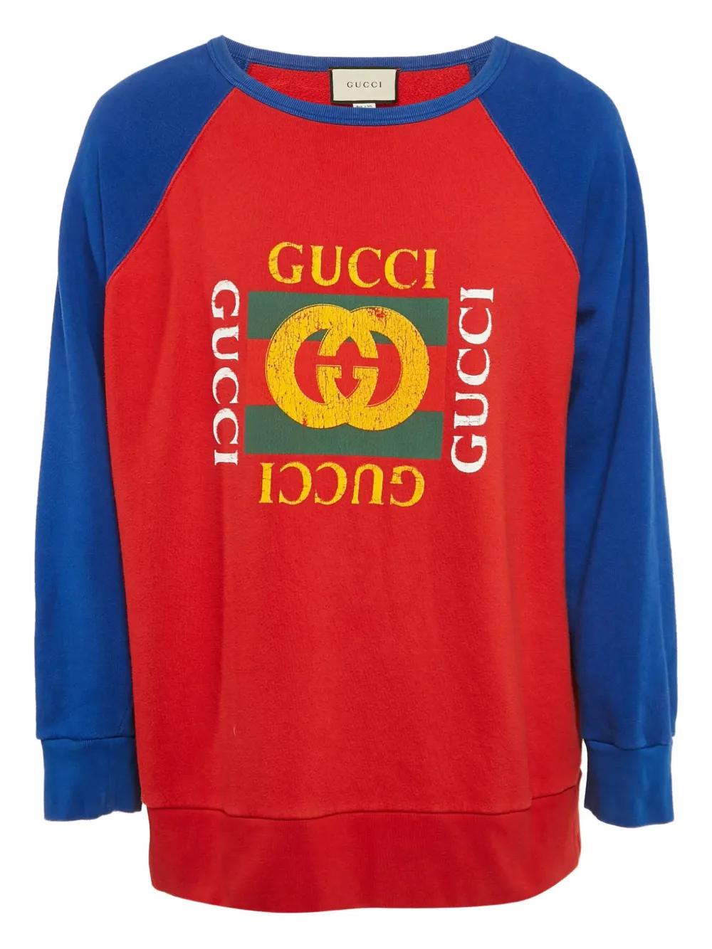 Gucci Pre-Owned ラグランスリーブ スウェットシャツ - ブルー Gucci Pre-Owned ラグランスリーブ スウェットシャツ - ブルー