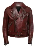 Christian Dior Pre-Owned 2024 leather biker jacket - Red