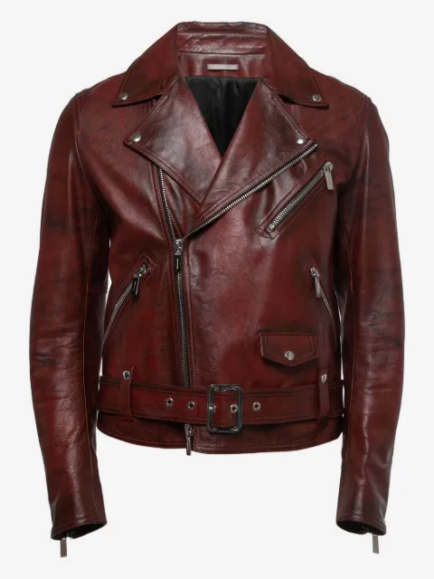 Christian Dior Pre-Owned 2024 leather biker jacket