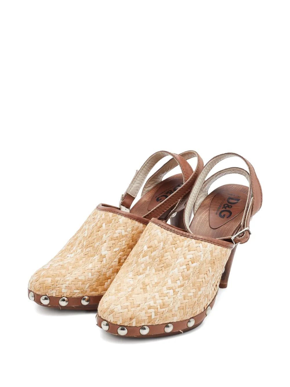 D&G 100mm leather heeled sandals | Image 2